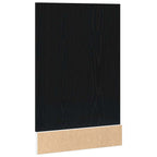 vidaXL Geschirrspülerblende Lyon Schwarz Eichen-Optik 45x1,5x67 cm