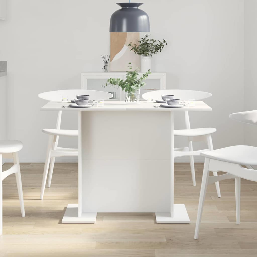 vidaXL Esstisch Weiß 110 x 60 x 75 cm Holzwerkstoff