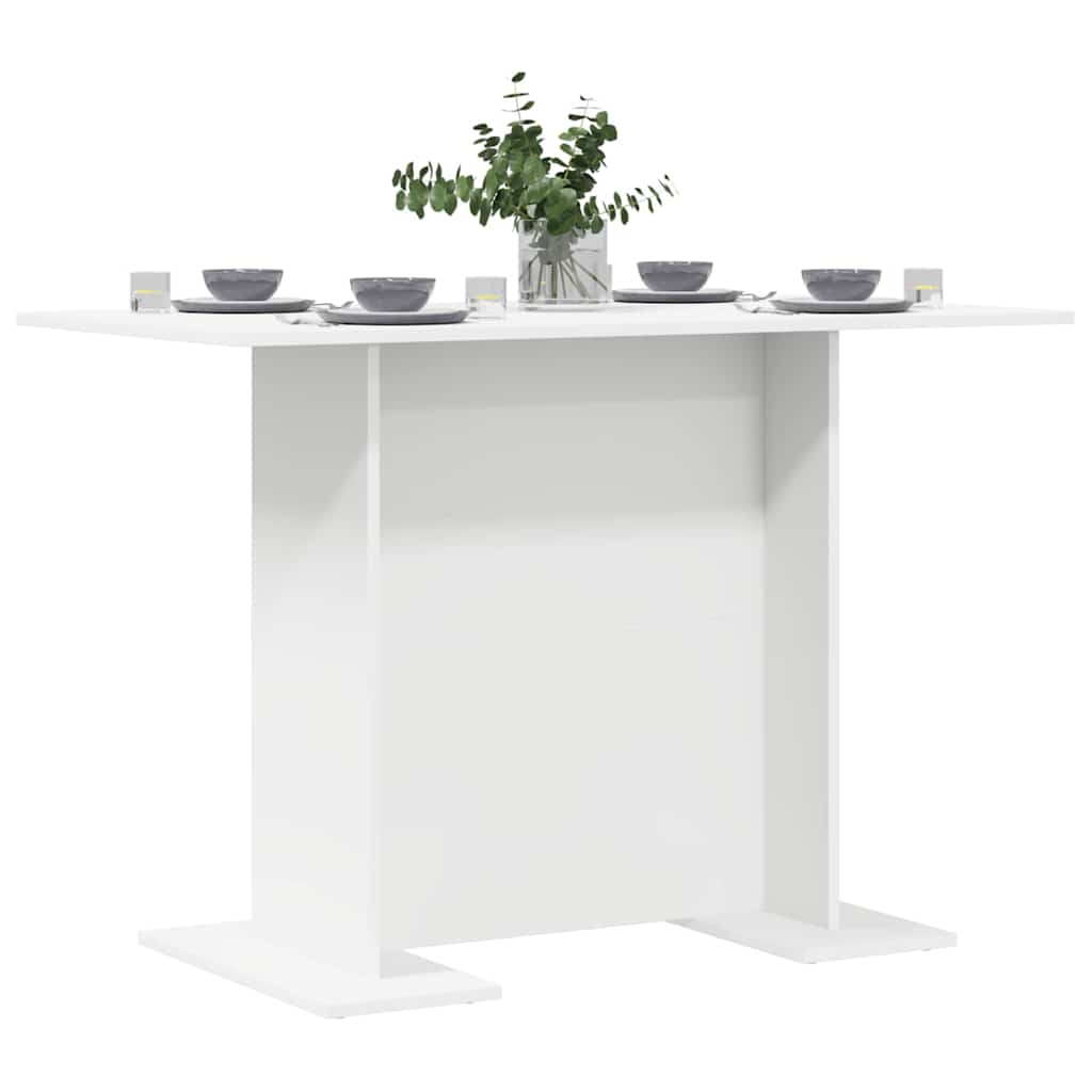 vidaXL Esstisch Weiß 110 x 60 x 75 cm Holzwerkstoff