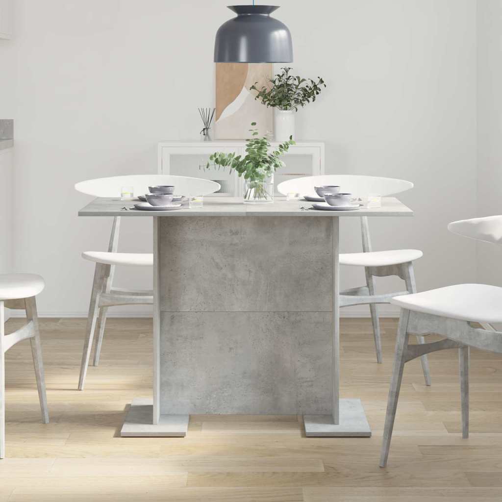 vidaXL Esstisch Beton Grau 110 x 60 x 75 cm Holzwerkstoff
