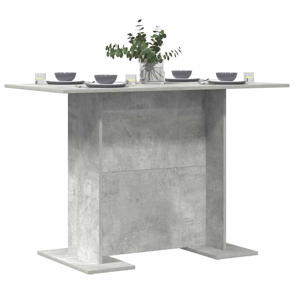 vidaXL Esstisch Beton Grau 110 x 60 x 75 cm Holzwerkstoff