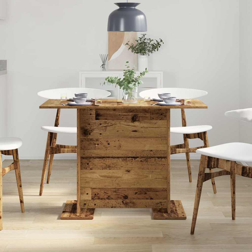 vidaXL Esstisch Altholz 110 x 60 x 75 cm Holzwerkstoff