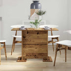 vidaXL Esstisch Altholz 110 x 60 x 75 cm Holzwerkstoff