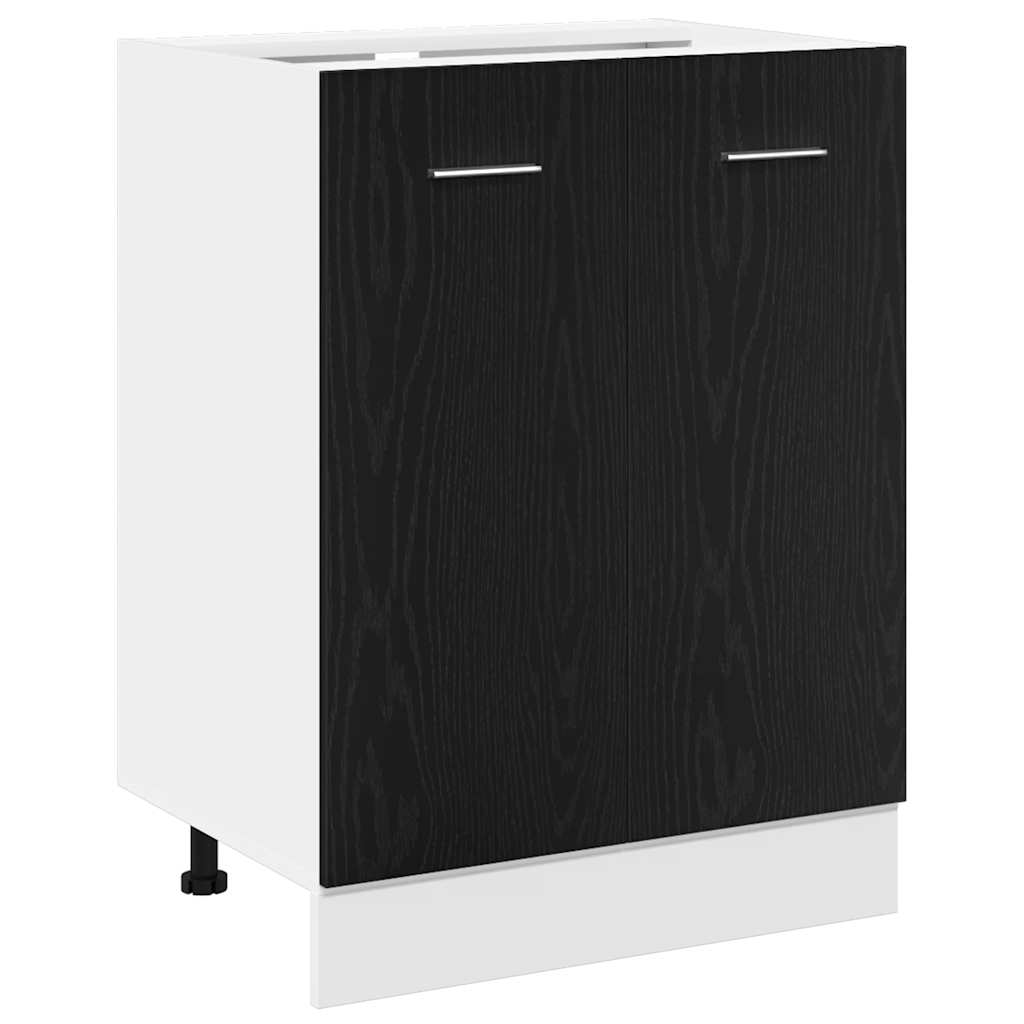 vidaXL Unterschrank Schwarzeiche 60x46x81,5 cm Holzwerkstoff