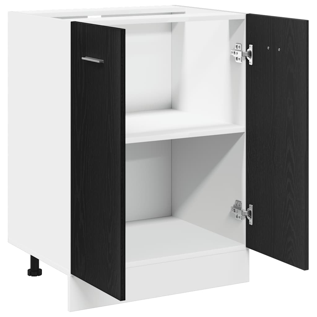 vidaXL Unterschrank Schwarzeiche 60x46x81,5 cm Holzwerkstoff
