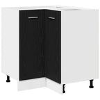 vidaXL Hängeschrank Schwarz Eichen-Optik 75,5 x 75,5 x 80,5 cm
