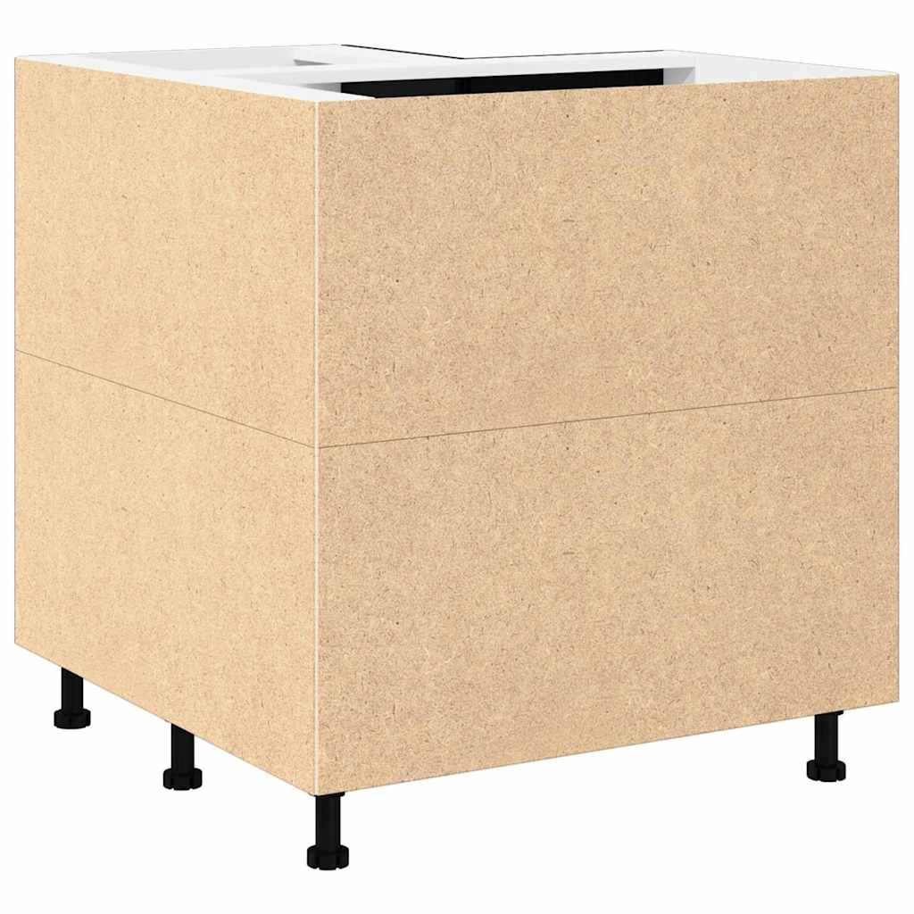 vidaXL Hängeschrank Schwarz Eichen-Optik 75,5 x 75,5 x 80,5 cm