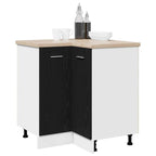 vidaXL Hängeschrank Schwarz Eichen-Optik 75,5 x 75,5 x 80,5 cm