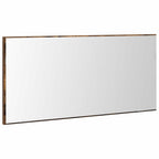 vidaXL Spiegel Wandmontiert Braun 80 x 37 cm Glas und engineered Holz