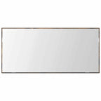 vidaXL Spiegel Wandmontiert Braun 80 x 37 cm Glas und engineered Holz