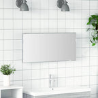 vidaXL Spiegel Hellgrau Sonoma 80 x 37 cm Glas und engineered Holz