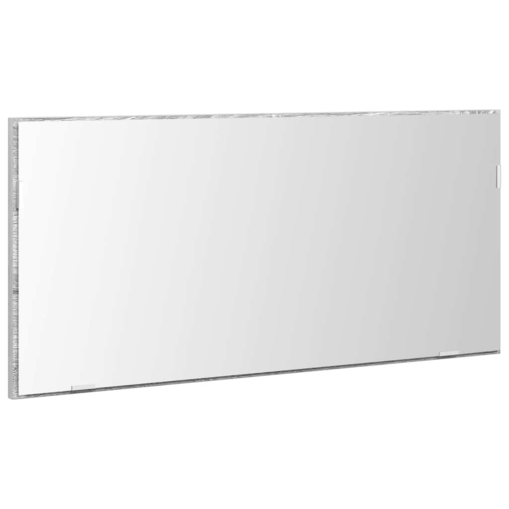 vidaXL Spiegel Hellgrau Sonoma 80 x 37 cm Glas und engineered Holz