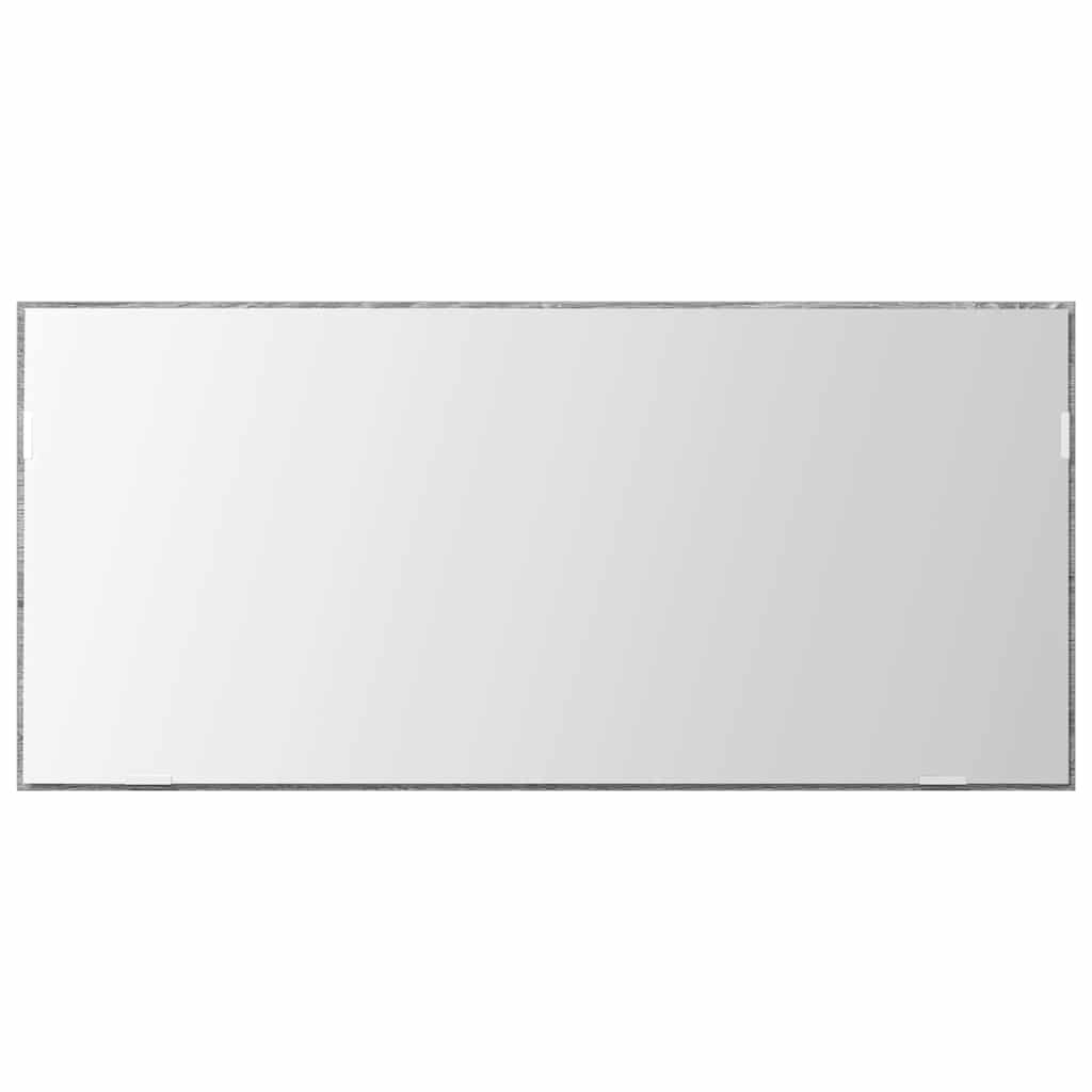 vidaXL Spiegel Hellgrau Sonoma 80 x 37 cm Glas und engineered Holz