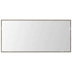 vidaXL Spiegel Braun Eichen-Optik 80 x 37 cm Glas und engineered Holz