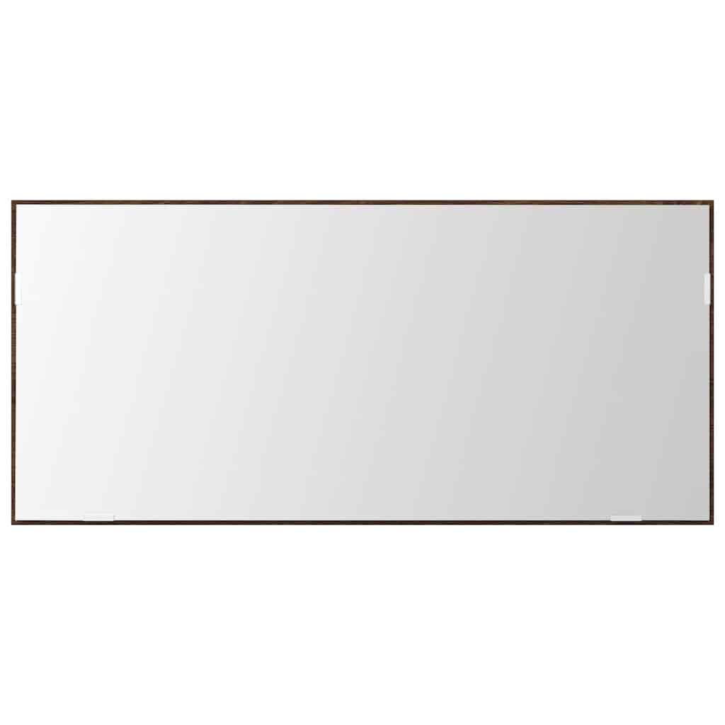 vidaXL Spiegel Braun Eichen-Optik 80 x 37 cm Glas und engineered Holz