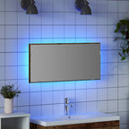 vidaXL Spiegel mit Spiegel Altholz 80 x 37 cm Glas und engineered Holz