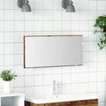 vidaXL Spiegel mit Spiegel Altholz 80 x 37 cm Glas und engineered Holz