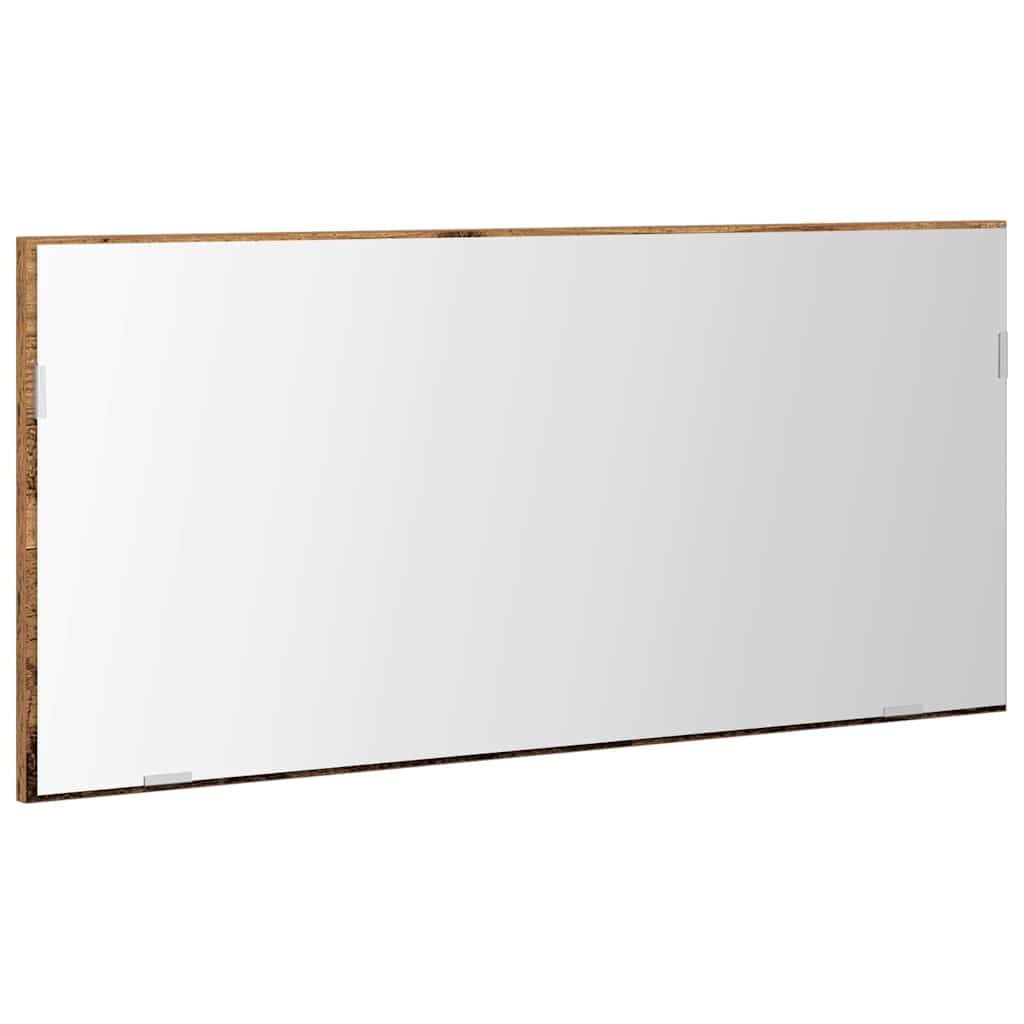 vidaXL Spiegel mit Spiegel Altholz 80 x 37 cm Glas und engineered Holz
