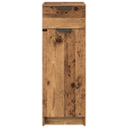 vidaXL Badezimmerschrank mit Tür Altholz 32 x 34 x 90 cm Holzwerkstoff