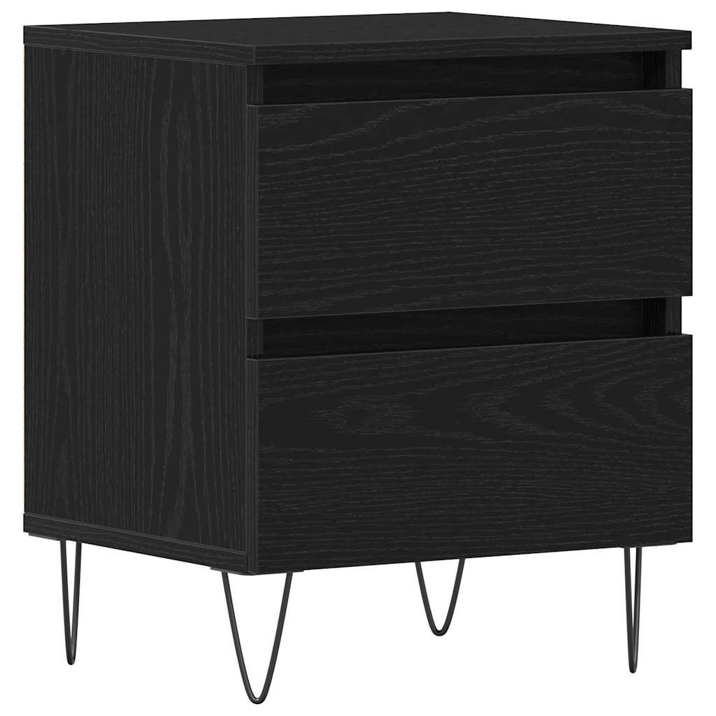 vidaXL Nachttisch Schwarze Eiche 40 x 35 x 50 cm Holzwerkstoff