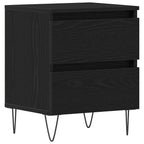 vidaXL Nachttisch Schwarze Eiche 40 x 35 x 50 cm Holzwerkstoff