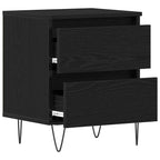 vidaXL Nachttisch Schwarze Eiche 40 x 35 x 50 cm Holzwerkstoff