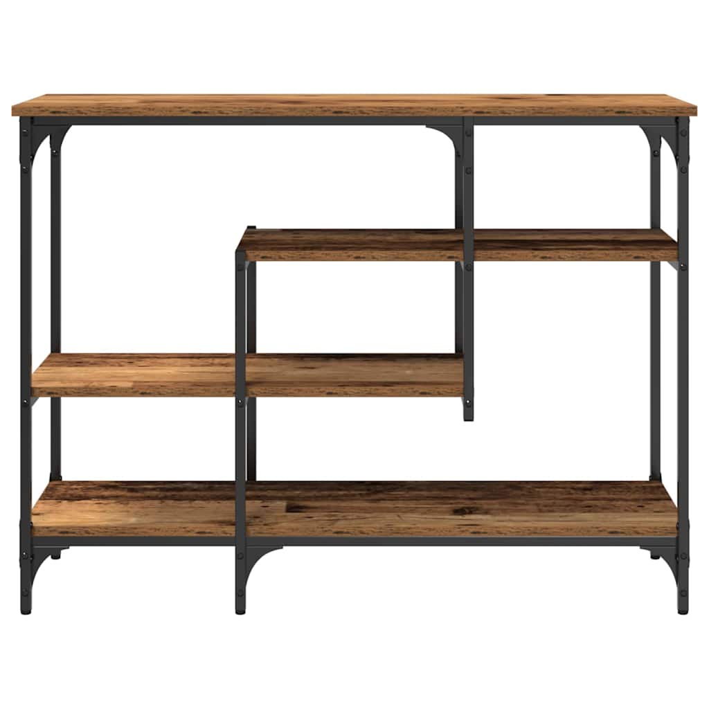 vidaXL Konsolentisch Altholz 100 x 35 x 75 cm Schichtholz und Metall