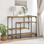 vidaXL Konsolentisch mit Regal Artisan-Eiche 100 x 35 x 75 cm