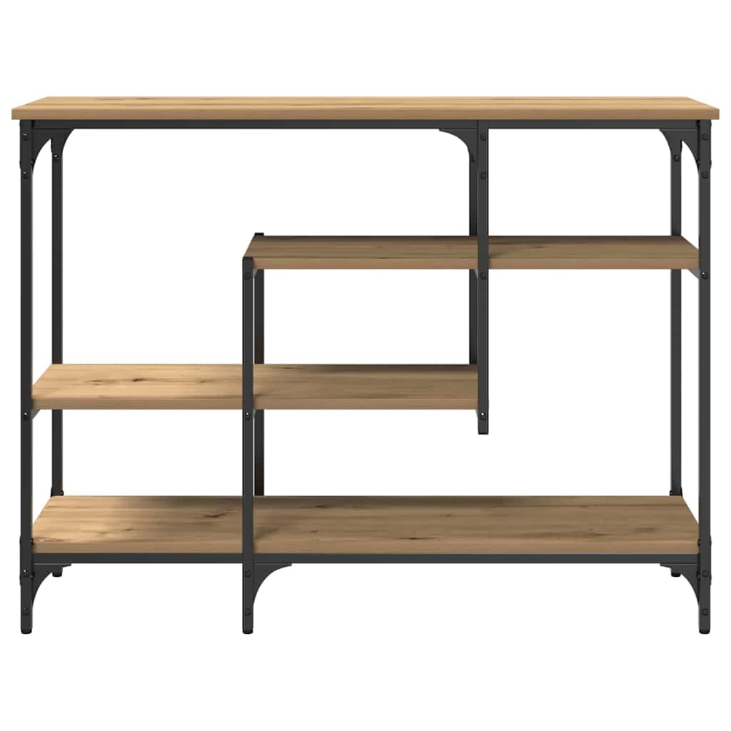 vidaXL Konsolentisch mit Regal Artisan-Eiche 100 x 35 x 75 cm