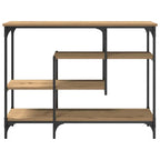 vidaXL Konsolentisch mit Regal Artisan-Eiche 100 x 35 x 75 cm