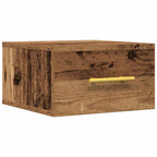 vidaXL Nachttisch Wandmontiert Altholz 35 x 35 x 20 cm Holzwerkstoff