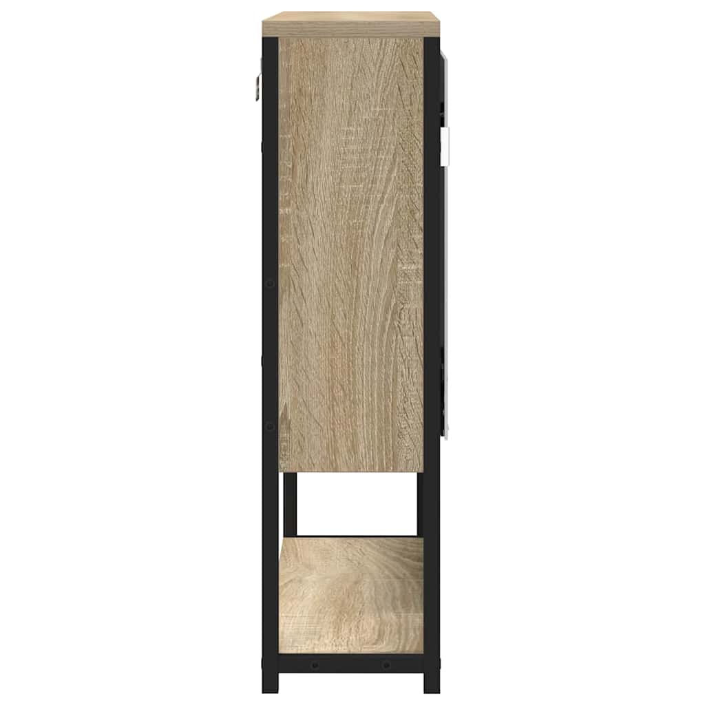 vidaXL Badezimmer Spiegel mit Regal Wandmontiert Beige 60 x 16 x 60 cm