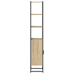 vidaXL Badezimmerschrank Sonoma 33 x 33 x 185,5 cm Holzwerkstoff
