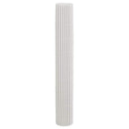 vidaXL Gartenzaun Doppelseitig Weiß 1,8x3 m PVC