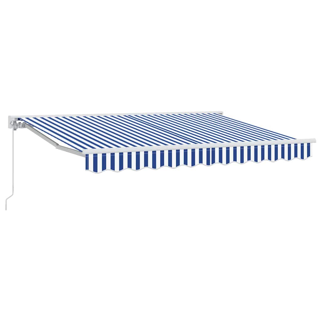 vidaXL Markisenrahmen Blau und Weiß 250 x 200 cm