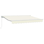 vidaXL Markisenrahmen Creme 250 x 200 cm Polyester mit PU-Beschichtung