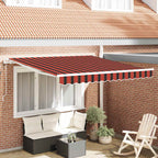 vidaXL Elektrische ausziehbare Markise Orange und Braun 300 x 250 cm