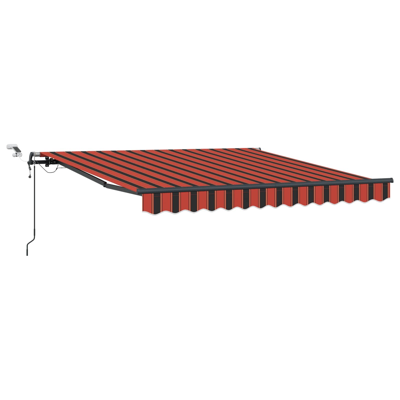 vidaXL Markisenstoff Orange und Braun 300 x 250 cm Polyester