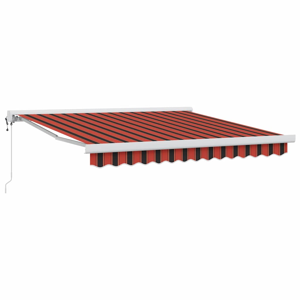 vidaXL Markise Orange und Braun 300 x 250 cm Polyester und Aluminium