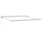 vidaXL Markise Orange und Braun 300 x 250 cm Polyester und Aluminium