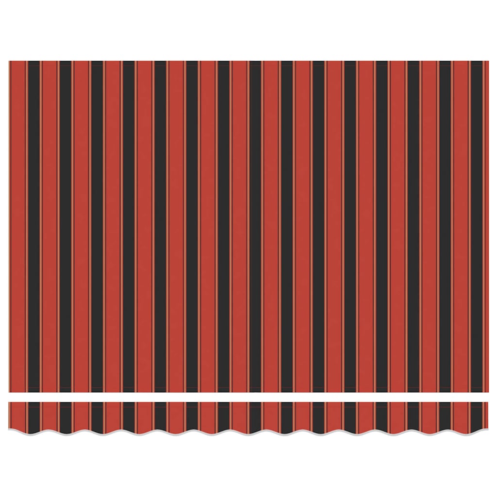 vidaXL Markise Orange und Braun 300 x 250 cm Polyester und Aluminium