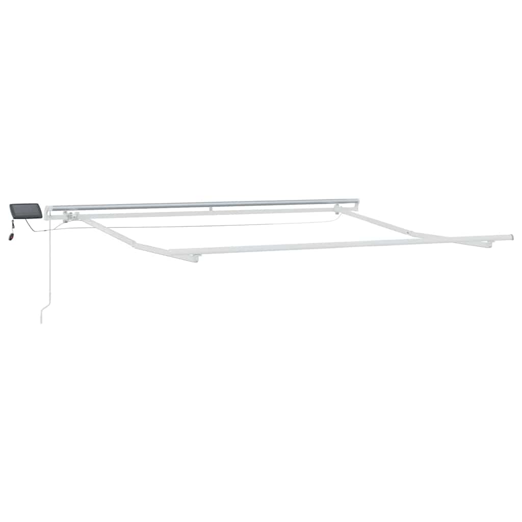 vidaXL Einziehbare Markise Rot und Weiß 300 x 250 cm Stoff und Stahl