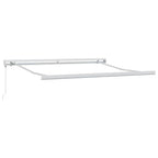 vidaXL Einziehbare Markise Rot und Weiß 300 x 250 cm Stoff und Metall