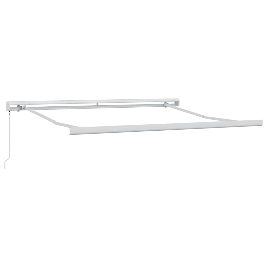 vidaXL Einziehbare Markise Rot und Weiß 300 x 250 cm Stoff und Metall