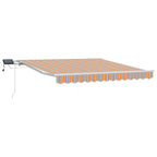 vidaXL Einziehbare Markise Mehrfarbig 300 x 250 cm Stoff und Stahl