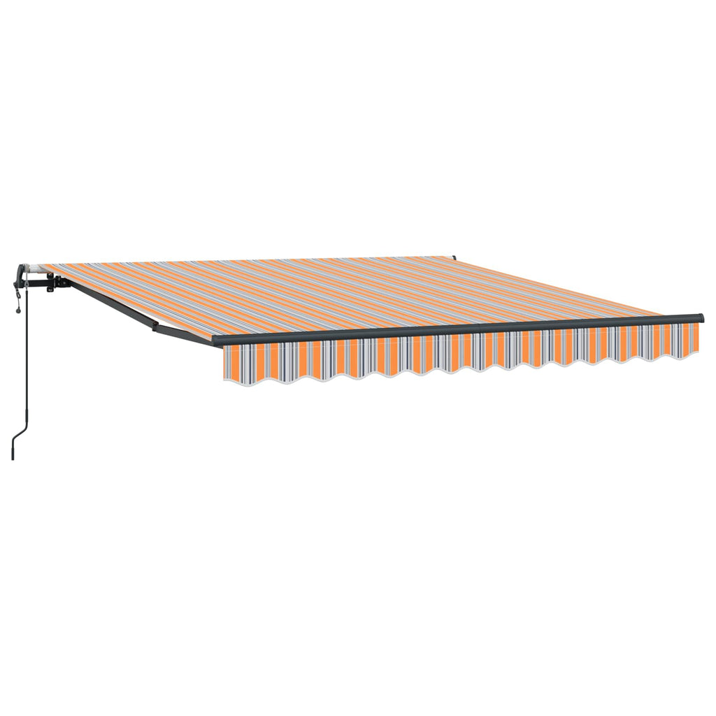 vidaXL Einziehbare Markise Mehrfarbig 300 x 250 cm Stoff und Aluminium