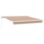 vidaXL Einziehbare Markise Mehrfarbig 300 x 250 cm Stoff und Metall