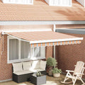 vidaXL Markise Mehrfarbig 300 x 250 x 165 cm Polyester und Aluminium
