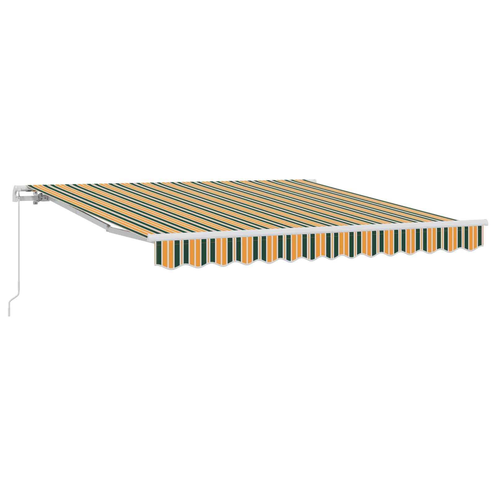 vidaXL Markise Grün und Gelb 300 x 250 x 165 cm Polyester