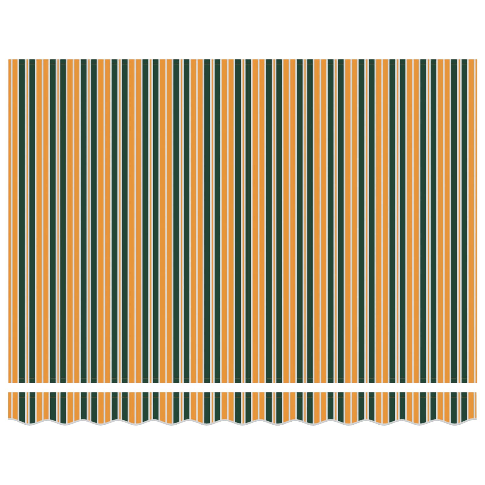 vidaXL Markise Grün und Gelb 300 x 250 x 165 cm Polyester